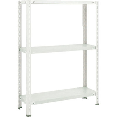 TRUSCO スチールラック 軽量棚 中棚ボルトレス型 875X300X1200 3段 ネオグレー L43V-13 NG 1台(1個)（直送品）