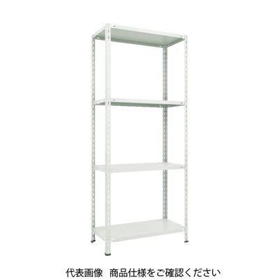 TRUSCO スチールラック 軽量棚 中棚ボルトレス型1800X300X2100 4段 ネオグレー L76V-14 NG 1台(1個)（直送品）