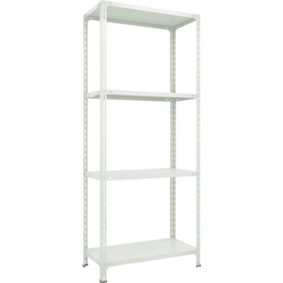 トラスコ中山 TRUSCO スチールラック 軽量棚開放型 875X450XH2100 4段 ネオグレー 73X-14 NG 1台(1個)（直送品）