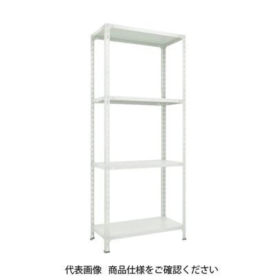 トラスコ中山 TRUSCO スチールラック 軽量棚開放型 1500X300XH2100 4段 ネオグレー 75V-14 NG 1台(1個)（直送品）