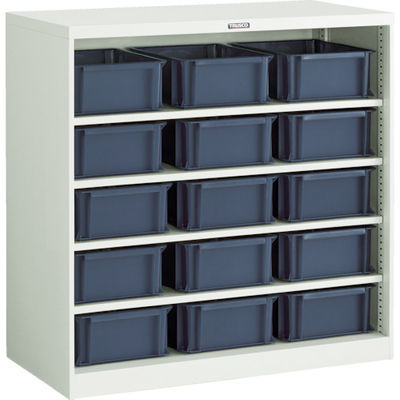 TRUSCO コンテナラックケース バンラックケース CF型 TSKー910BKX15個付 304CF-SK15BK 1台(1個)（直送品）