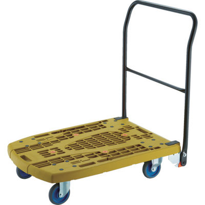 トラスコ中山 TRUSCO 樹脂台車 カルティオビッグフラット 回転 900X600 オリーブ MPK-906F2-OG 1台（直送品）