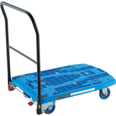 トラスコ中山 TRUSCO 樹脂台車 カルティオビッグフラット 回転 900X600 S付 青 MPK-906F2-B-S 1台（直送品）