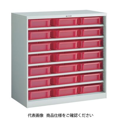 トラスコ中山 TRUSCO コンテナラックケース バンラックケース CF型 TSKー6TMX21個付 306CF-SK21TM 1台(1個)（直送品）