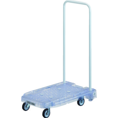 トラスコ中山 TRUSCO 【売切廃番】樹脂台車 アクロキャリー PC製 省音車輪 600X390 透明 AC-1PC-TM 1台（直送品）