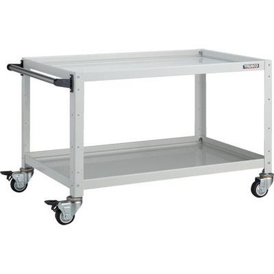 トラスコ中山 TRUSCO ツールワゴン バーディワゴン 900X600XH600 2段 ホワイト BDW-692-W 1台（直送品）