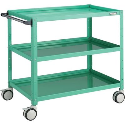 TRUSCO ツールワゴン バーディワゴン 900X600XH880 ウレタン双輪 ヤンググリーン BDW-993D-YG 1台（直送品）