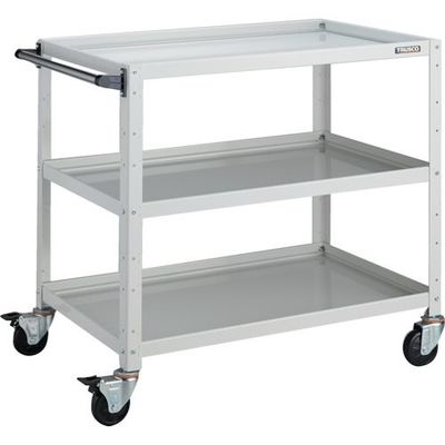 トラスコ中山 TRUSCO ツールワゴン バーディワゴン 900X600XH880 3段 ホワイト BDW-993-W 1台（直送品）