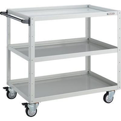 トラスコ中山 TRUSCO ツールワゴン イーグルワゴン 900×600×H880 ウレタン4輪自在 ホワイト EGW-993UJ-W 1台（直送品）