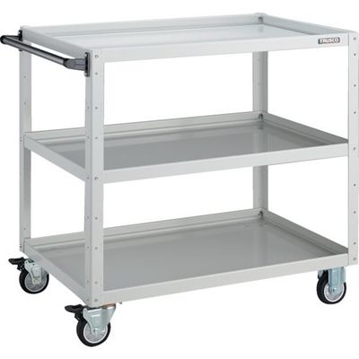 トラスコ中山 TRUSCO ツールワゴン イーグルワゴン 900X600XH880 ウレタン車輪 ホワイト EGW-993U-W 1台（直送品）