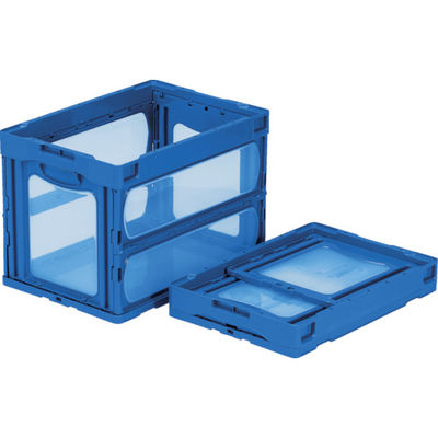 三甲 サンコー 折りたたみコンテナー 559240 マドコンOー60Bブルー SKO-O-60B-BL 1個 795-8773（直送品）