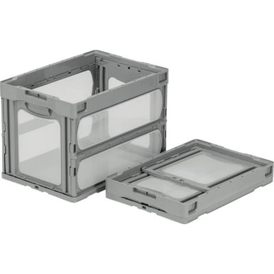 三甲 サンコー 折りたたみコンテナー 559240 マドコンOー60B ライトグレー SKO-O-60B-GLL 1個 795-8790（直送品）