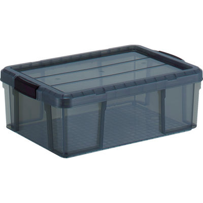 トラスコ中山 TRUSCO クリアライトボックス 24L 黒半透明 TCR-01-BK 1個 799-2416（直送品）