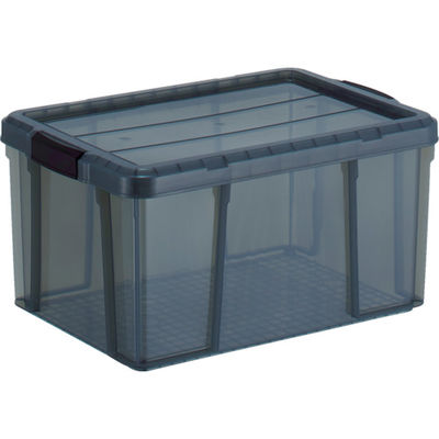 トラスコ中山 TRUSCO クリアライトボックス 35L 黒半透明 TCR-02-BK 1個 799-2424（直送品）