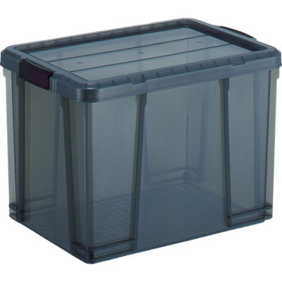 トラスコ中山 TRUSCO クリアライトボックス 47L 黒半透明 TCR-02D-BK 1個 799-2432（直送品）