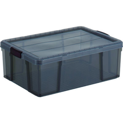 トラスコ中山 TRUSCO クリアライトボックス 44L 黒半透明 TCR-03-BK 1個 799-2441（直送品）