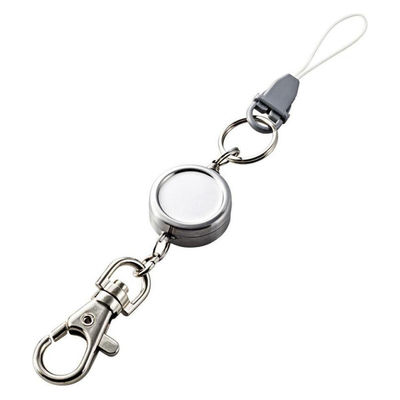 エレコム スマートフォン用ストラップ/カラビナ+リール P-STCCSV 1個（直送品）