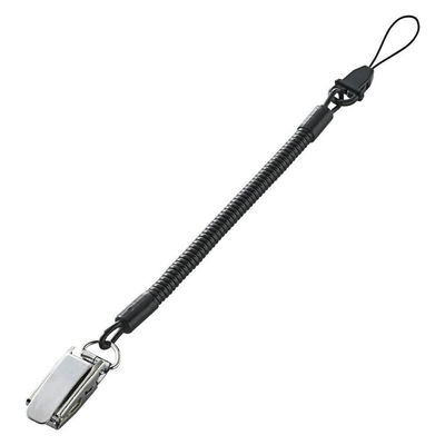 エレコム スマートフォン用ストラップ/クリップ(金属)/50cm/ブラック P-STCM50BK 1個（直送品）