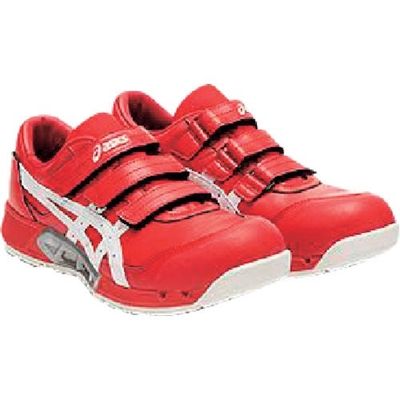 アシックス ASICS ウィンジョブCP305 AC クラシックレッド×ホワイト 25.0cm 1271A035.601-25.0 1足（直送品）