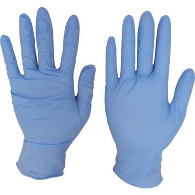 宇都宮製作 シンガー ニトリルディスポ NO.220ブルーパウダーフリー M (100枚入) 220NBRM 1箱(100枚)（直送品）