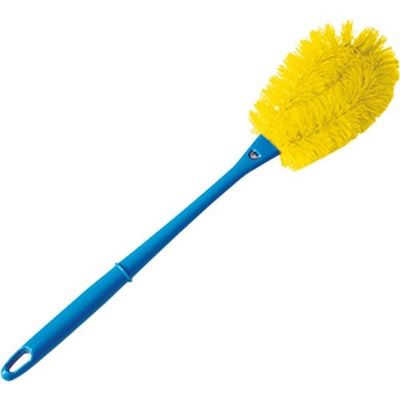 バーテック バーキュート柄付たわしMサイズハード黄 柄(青)BCTABHーMHY 63306301 1個 201-8495（直送品）