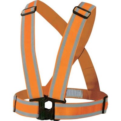 富士手袋工業 富士手袋 伸縮安全テープベスト 50mm 8272-OR 1枚 339-8559（直送品）