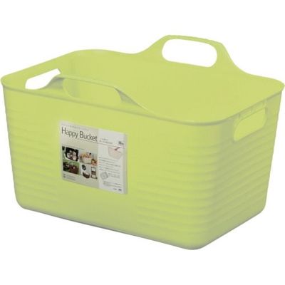 ヒマラヤ化学工業所 ヒマラヤ化学 ハッピーバケット 角 1507 S型 グリーン 375×293×244 150732 1個（直送品）