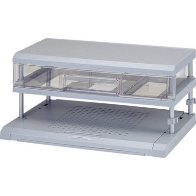 ヒマラヤ化学工業所 ヒマラヤ化学 パソコンラック 引出付 4603 22型 グレー 485×332×220 460343 1個（直送品）