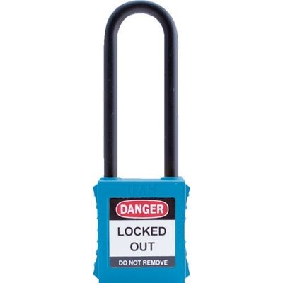 IFAM イファム ロックアウト用南京錠 ナイロン製シャックル(ツル長) 青 044766 1個 386-0953（直送品）