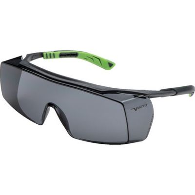 Univet ユニベット 一眼型保護メガネ オーバーグラス 5X7 グレーレンズ 5X7.01.11.02 1個 380-0800（直送品）