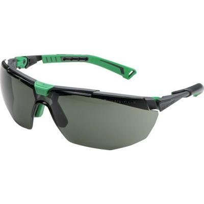 Univet ユニベット 一眼型保護メガネ 5X1 メタルグレー×グリーン グレーレンズ 5X1.03.00.05 1個 380-0781（直送品）