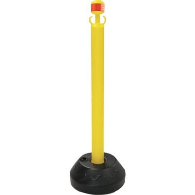 安全興業 ANZEN チェーンスタンド AZチェーンポール黄 オレンジ反射 CHE-PYO 1個 436-7364（直送品）