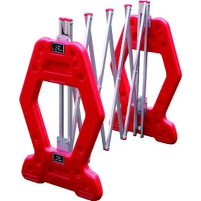 安全興業 ANZEN 現場用簡易アルミゲート AZゲート赤(反射なし) 2M AZG-R 1個 436-7180（直送品）