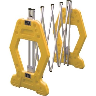 安全興業 ANZEN 現場用簡易アルミゲート AZゲート黄(反射なし) 2M AZG-Y 1個 436-7194（直送品）