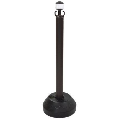 安全興業 ANZEN チェーンスタンド AZチェーンポールブラウン 白反射 CHE-BW 1個 436-7128（直送品）