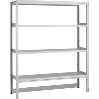 トラスコ中山 TRUSCO スチールラック M2型軽中量棚 台車天板収納型 860X600XH1800 4段 単体 M2-DB6364 1台（直送品）