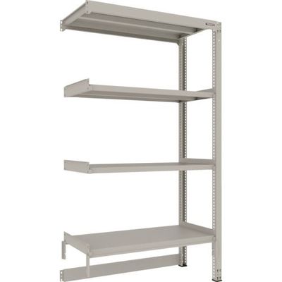 TRUSCO スチールラック M3型中量棚 台車天板収納型 W1200XD571XH2100 4段 連結 M3-DB7464B（直送品）