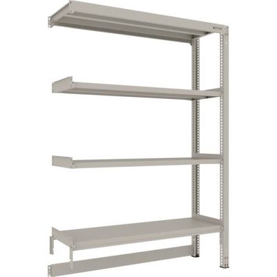 TRUSCO スチールラック M3型中量棚 台車天板収納型 W1500XD471XH2100 4段 連結 M3-DB7554B（直送品）