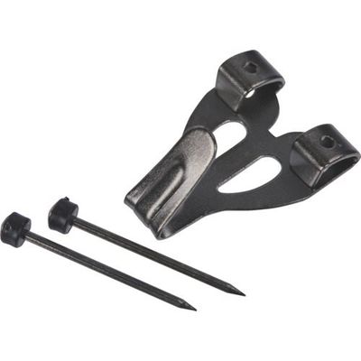 トラスコ中山 TRUSCO 石膏ボード木壁用フック 2本針 黒 FRW-1002 1袋(2本) 380-7417（直送品）