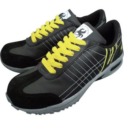 日進ゴム 日進 静電耐滑樹脂先芯入りスニーカー 黒 26.5cm V211BK-26.5 1足 134-1506（直送品）