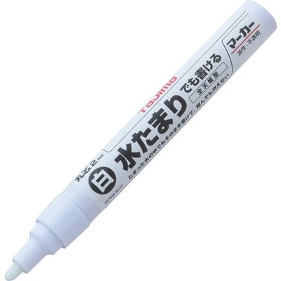 TJMデザイン タジマ 全天候マーカー 白 中字・丸芯 ZENM-WHT 1本 266-8998（直送品）