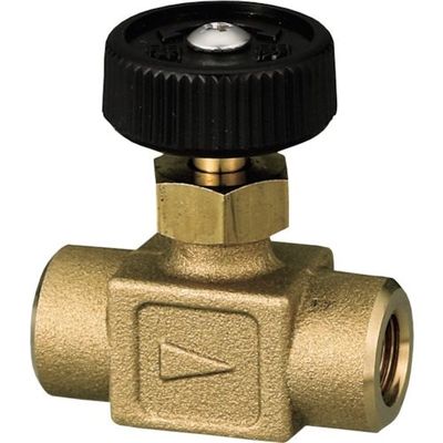 オンダ製作所 ストレートミニチュアバルブ Rc1/4×Rc1/4 樹脂ハンドル OMV-960-1 1個 267-2028（直送品）