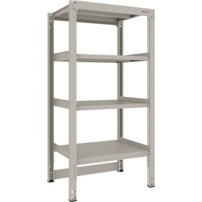 TRUSCO スチールラック M3型中量棚 台車天板収納型 H1800XW900XD721 4段 単体 M3-DB6374 1セット(1台)（直送品）