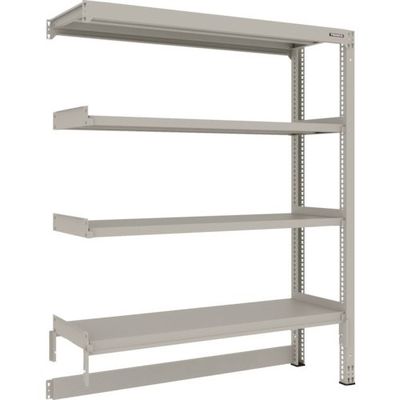 TRUSCO スチールラック M3型中量棚 台車天板収納型 W1500XD471XH1800 4段 連結 M3-DB6554B（直送品）