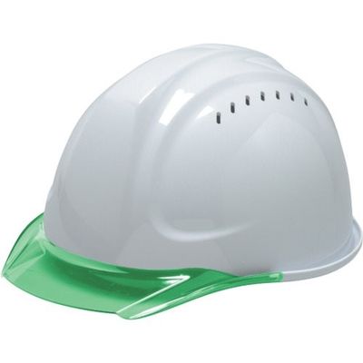 DICプラスチック DIC SYAーCVエアロメッシュ 白/グリーン SF内装 KP付 SYA-CV-SFEM-KP-W/G 1個（直送品）