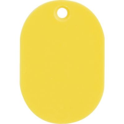 トラスコ中山 TRUSCO 見やすい色の小判札 大 60×40mm 5枚入 イエロー UHFL-Y 1パック(5枚) 363-0913（直送品）