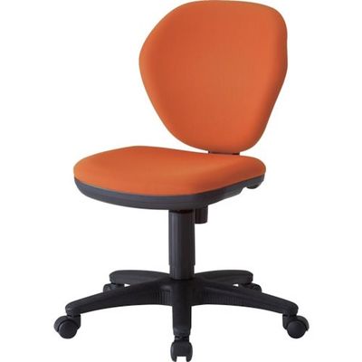 トラスコ中山 TRUSCO オフィスチェア オレンジ T-10-OR 1脚 369-3585（直送品）
