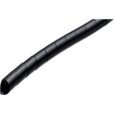 潤工社 ポリエチレンスパイラルチューブSE 12X9mm 50m 黒 SE-12-BK-50 1巻 383-5185（直送品）