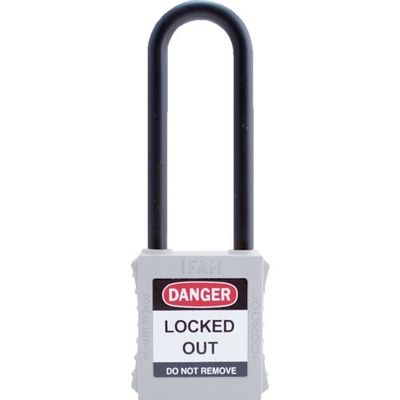 IFAM イファム ロックアウト用南京錠 ナイロン製シャックル(ツル長) 白 044686 1個 386-0966（直送品）