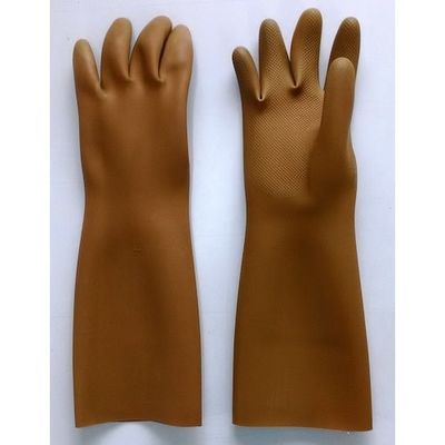 丸和ケミカル 天然ゴム極厚ロング手袋 956 1双 421-1708（直送品）